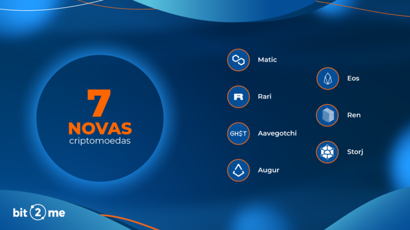 Adicionámos 7 novas criptomoedas