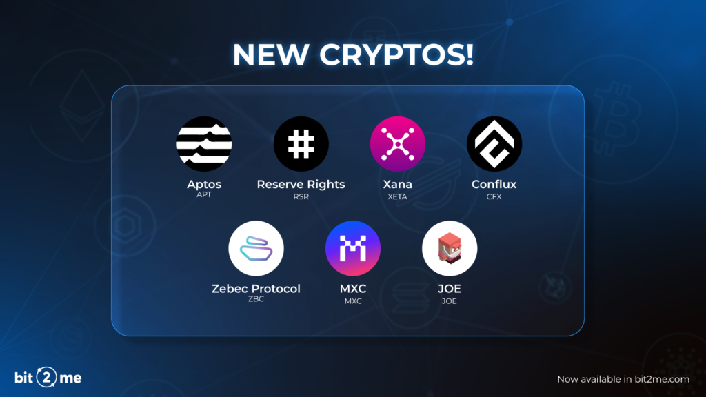 New cryptos in Bit2Me