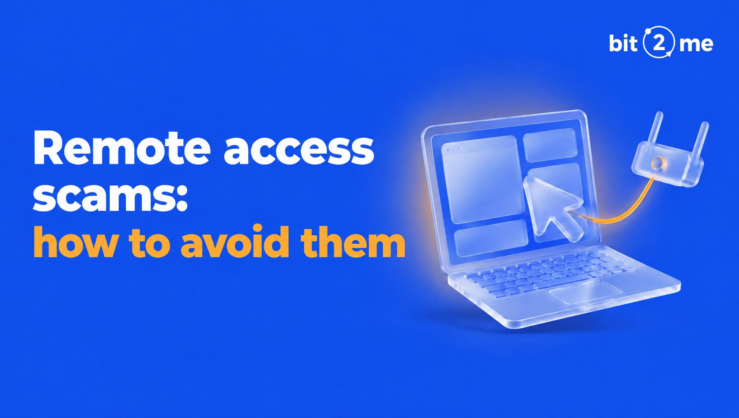 Laptop being controlled remotely, representing the remote access scam