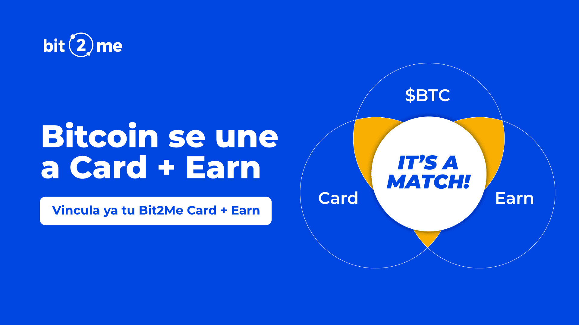 Vincula tu billetera de BTC de Earn con Card