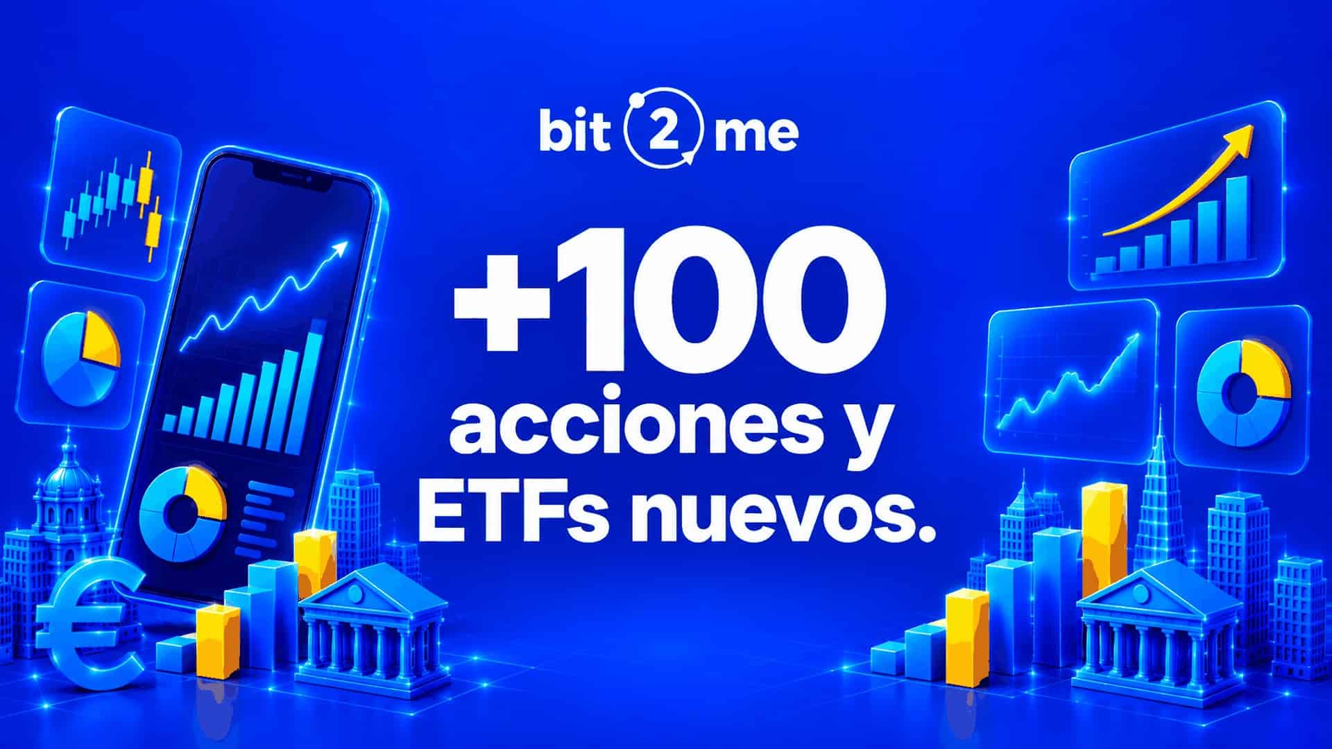 Novedades de Bit2Me Invest con acciones y ETFs de semiconductores, aerolíneas y energía