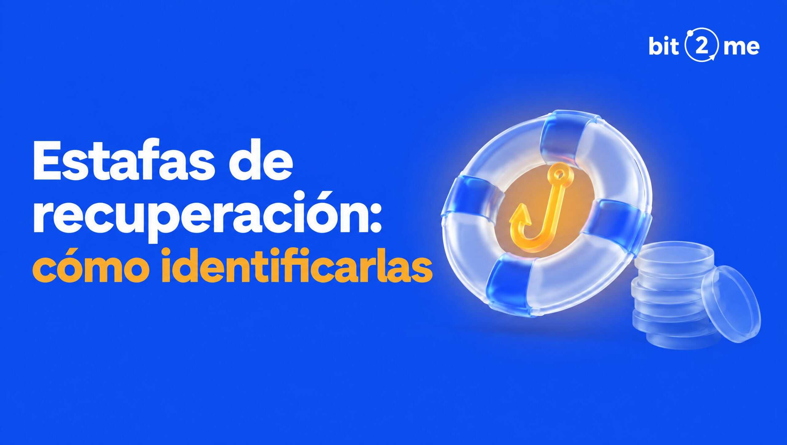 Salvavidas con un anzuelo oculto que representa las estafas de recuperación de fondos