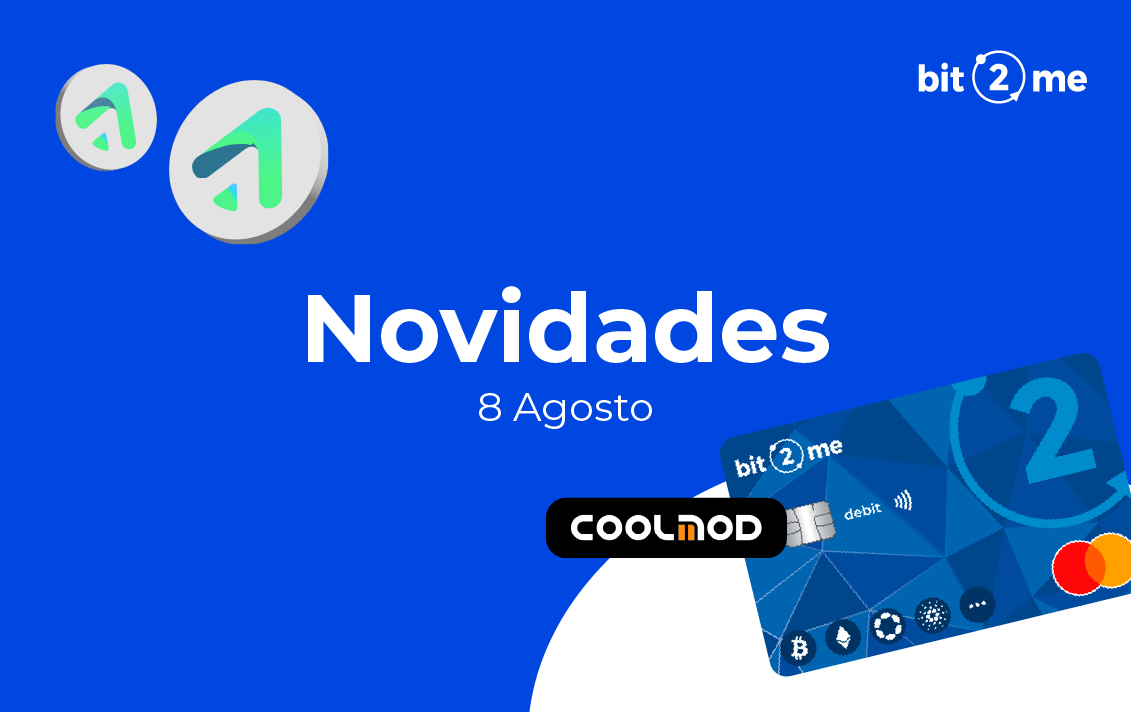 Segunda terça-feira de agosto e cá estamos nós, mais uma semana cheia de novidades como novas moedas na carteira e mais cashback no Card.